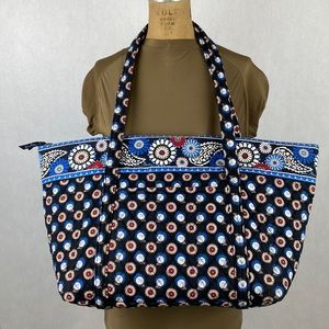 Vera Bradley Traveler Bag Midnight Owl Birds Overnight Weekend Tote Retired
